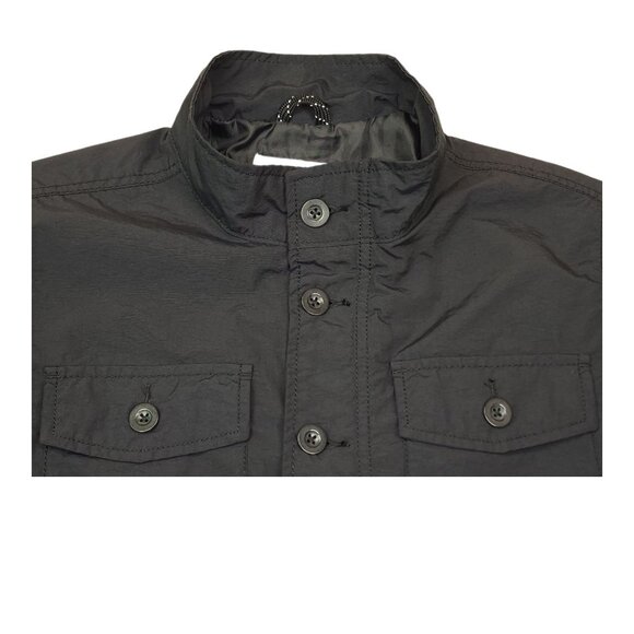 Old Navy Boys XL 14-16 Water-Resistant Black Jacket Zip & Button Front Pockets - Picture 3 of 11